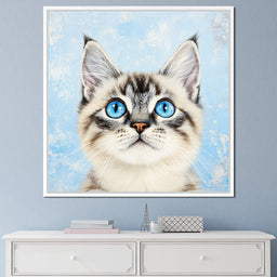 Kitty's Gaze of Curiosity - NicheCanvas