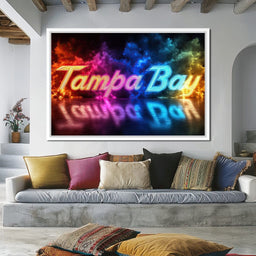Tampa Bay Neon Night - NicheCanvas