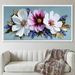 Impasto Floral Petals Bouquet - NicheCanvas