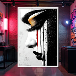 Golden Elegance Abstract Vision - NicheCanvas