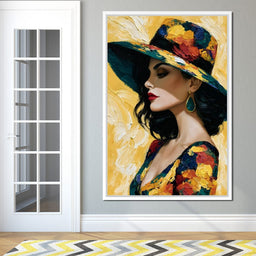 Golden Hour Couture Portrait - NicheCanvas