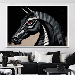 Iron Equine Spirit Descent - NicheCanvas