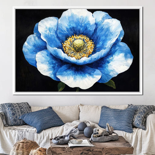 Petals of Sapphire Grace Canvas Print