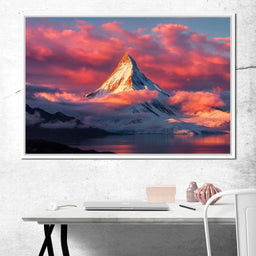 Snow Throne at Sunrise - TooplesArt - NicheCanvas