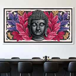 Tranquil Buddha Floral Reverie - NicheCanvas