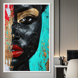 Golden Gaze of Mystery - NicheCanvas