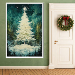 Enchanted Christmas Tree Radiance - NicheCanvas
