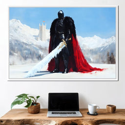 Guardian of Frostbound Realms - NicheCanvas