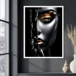 Golden Shadows Elegance - NicheCanvas