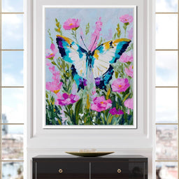 Radiant Butterfly Garden Dance - NicheCanvas