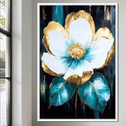 Golden Bloom Elegance - NicheCanvas