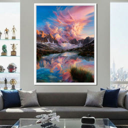 Radiant Peaks Mirror Lake Dawn - NicheCanvas