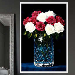 Velvet Petals Crystal Blooms - NicheCanvas