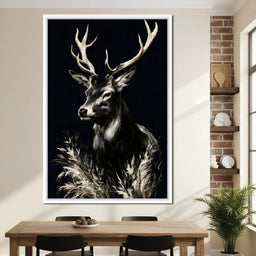 Silent Guardian of the Winter Grass - NicheCanvas