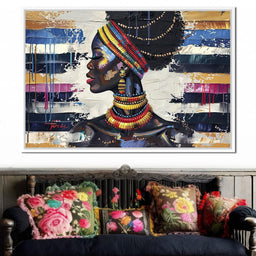 African Elegance in Ochre Gold - Sakeem Gibbs - NicheCanvas