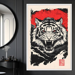 Roaring Tiger Wild Spirit - NicheCanvas