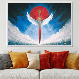 Celestial Guardian Sword - NicheCanvas