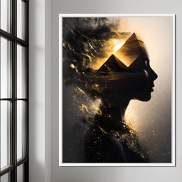 Golden Desert Queen Awakening - NicheCanvas