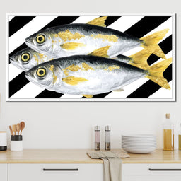Triple Gilded Mackerel Parade - NicheCanvas
