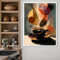 Morning Brew Abstract Fusion - NicheCanvas