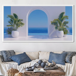 Mediterranean Tranquil Archway - NicheCanvas