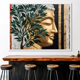 Golden Tranquility Reimagined - NicheCanvas