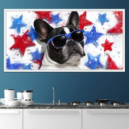 Stellar Patriotic Pawtrait - NicheCanvas