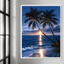 Last Light Over Distant Shores - NicheCanvas