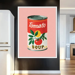 Vintage Tomato Soup Pop Icon - NicheCanvas