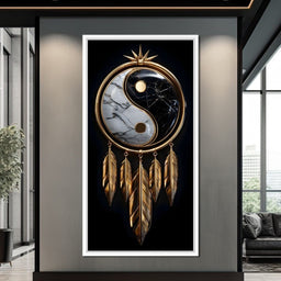 Golden Balance Dreamcatcher Marble - NicheCanvas