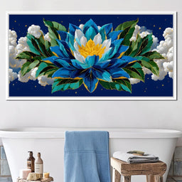 Starfield Lotus Radiance - NicheCanvas