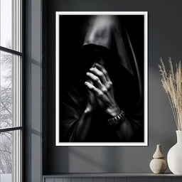 Shadowed Contemplation - NicheCanvas