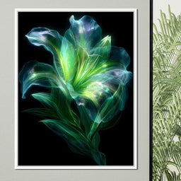 Radiant Emerald Flora Pulse - NicheCanvas