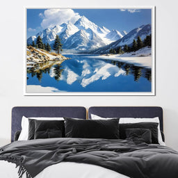 Mountain Reflections Tranquil - NicheCanvas