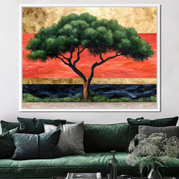 Majestic Dawn Tree Harmony - NicheCanvas
