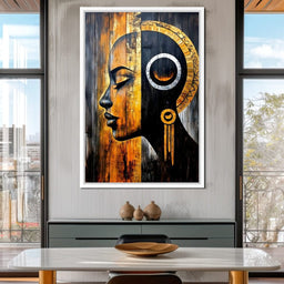 Golden Eclipse Portrait Journey - NicheCanvas