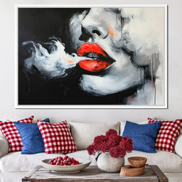 Radiant Lips of Stillness - NicheCanvas