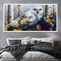 Silent Watcher Among Golden Birch - NicheCanvas