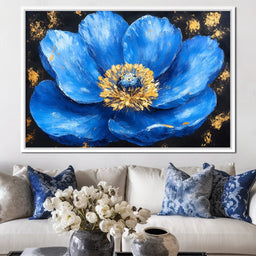 Majestic Sapphire Blossom - NicheCanvas