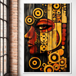 Radiant Cubist Reflections - NicheCanvas