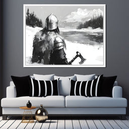 Viking_s Icy Vigilant Journey - NicheCanvas