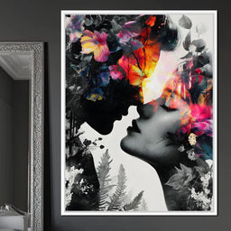Floral Kiss of Dawnfire - NicheCanvas