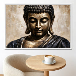 Golden Stillness Of Inner Reflection - NicheCanvas
