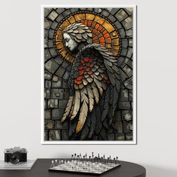 Ethereal Angel Guardian Mosaic - NicheCanvas