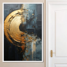 Abyssal Echoes in Gold - Tanni Cylon - NicheCanvas