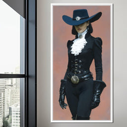 Elegance of the Midnight Duchess - NicheCanvas