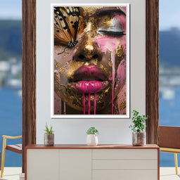 Golden Monarch Radiance - NicheCanvas