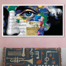 Blue Eye Music Mosaic - NicheCanvas