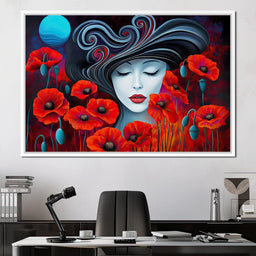 The Poppy Queen’s Dream - TooplesArt - NicheCanvas