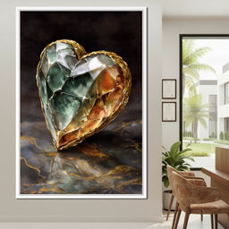 Gilded Facet Heartstone - NicheCanvas